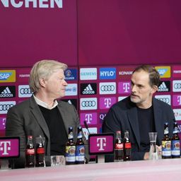 Oliver Kahn, Thomas Tuchel és Hasan Salihamidzic tartottak sajtótájékoztatót (Fotó: Twitter/Bayern München)