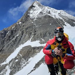Édesapja hazavárja Suhajda Szilárdot (Fotó: Kyocera Everest Expedíció 2023)