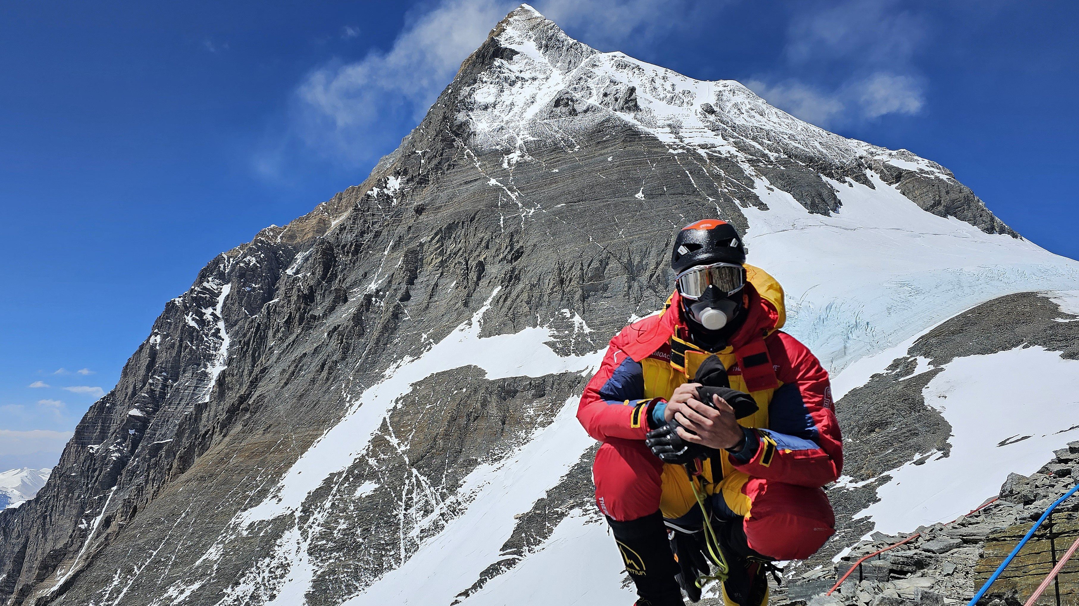 Édesapja hazavárja Suhajda Szilárdot (Fotó: Kyocera Everest Expedíció 2023)