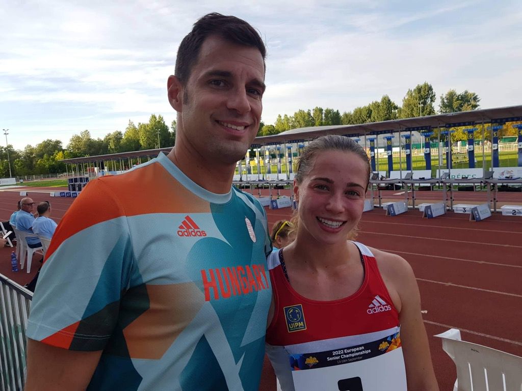 Tibolya Péter és a kiemelkedő olimpiai szereplésre legesélyesebb tanítványa, Gulyás Michelle (Fotó: Instagram)