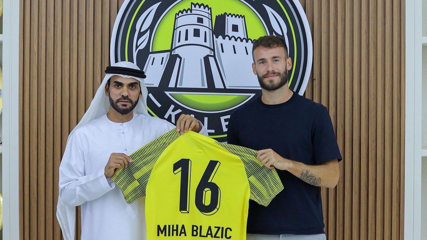 Miha Blazic az emírségekbeli Al-Ittihad Kalbához igazolt (Fotó: Ittihadkalbafc/X)