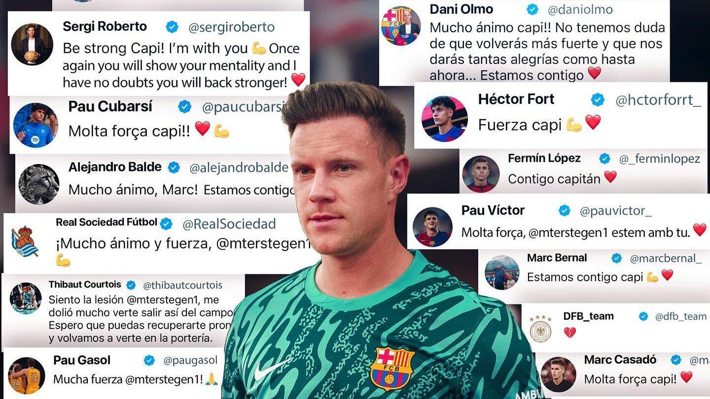 A német kapus rengeteg együttérző üzenetet kapott (Fotó: Marc-André ter Stegen/Facebook)