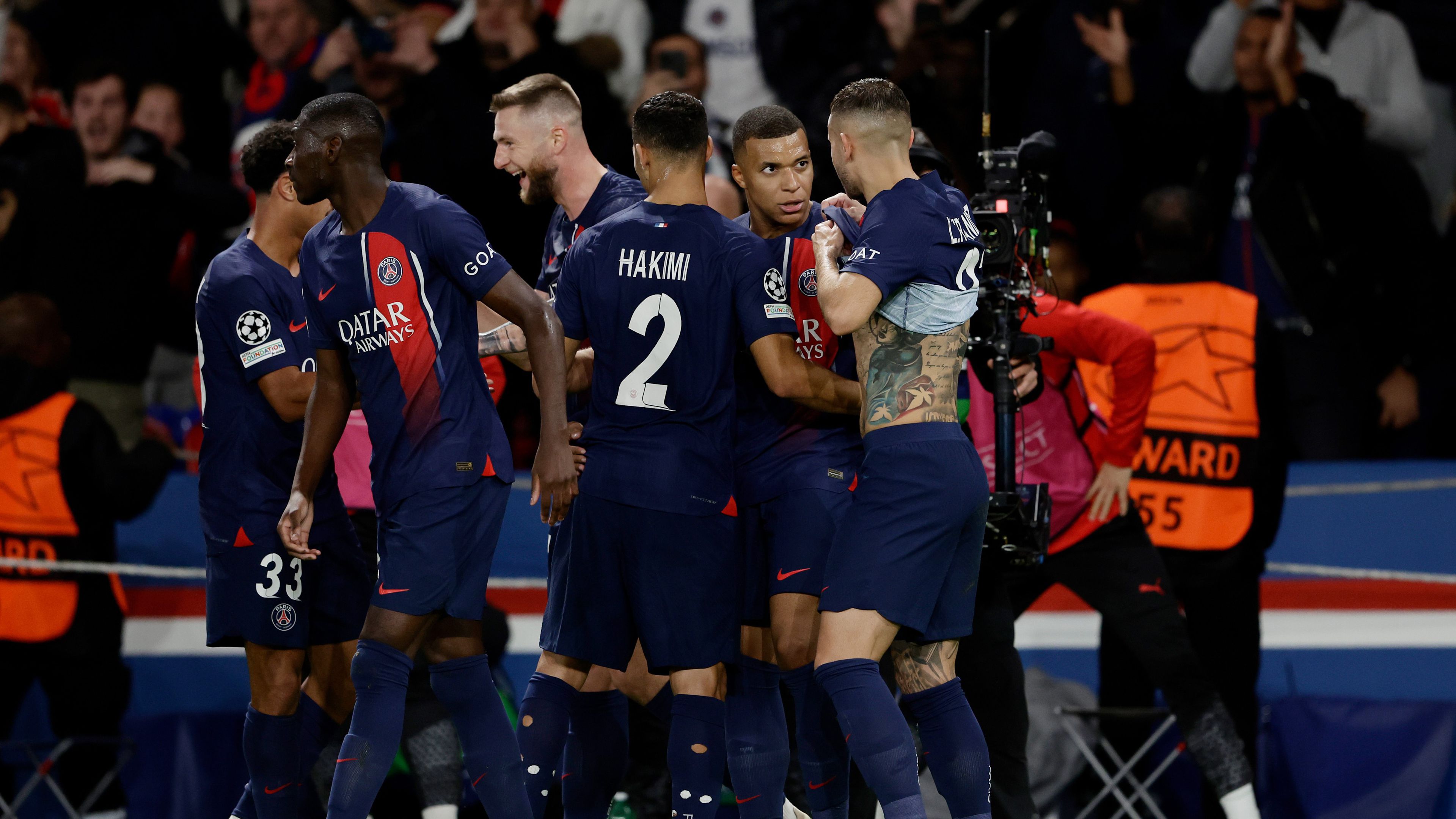Kylian Mbappé góljával szerzett vezetést a Milan ellen a Paris Saint-Germain