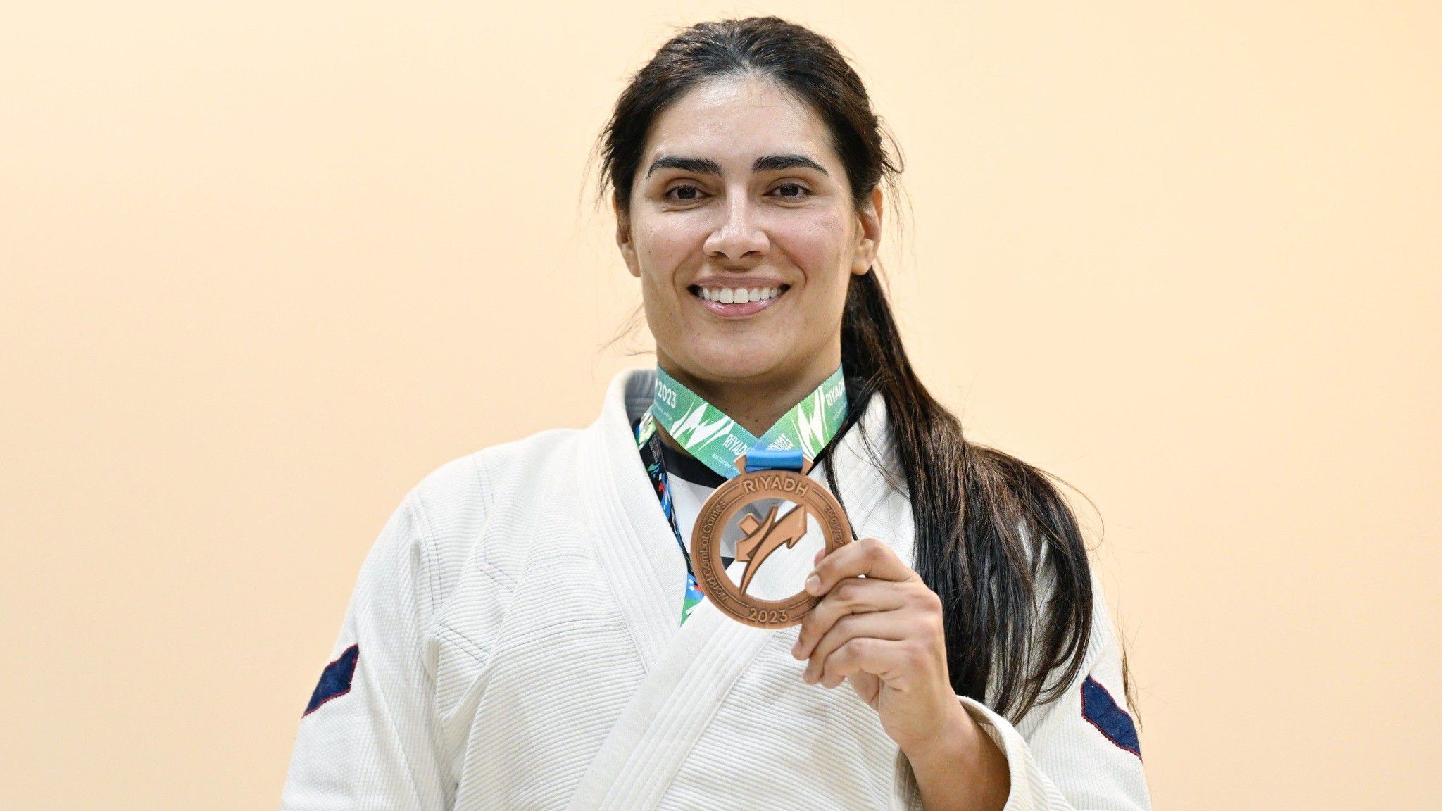 Tereza Crisley Cordeiro De Souza magyar színekben nyert bronzérmet a Küzdősportok Világjátékán (Fotó: nvesz.hu)