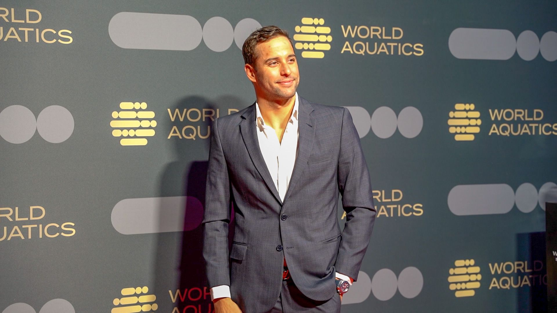 Chad Le Clos szereti Budapestet, ahol barátjával, Cseh Lászlóval is sokat csatázott (Fotó: Cselleng Ádám)