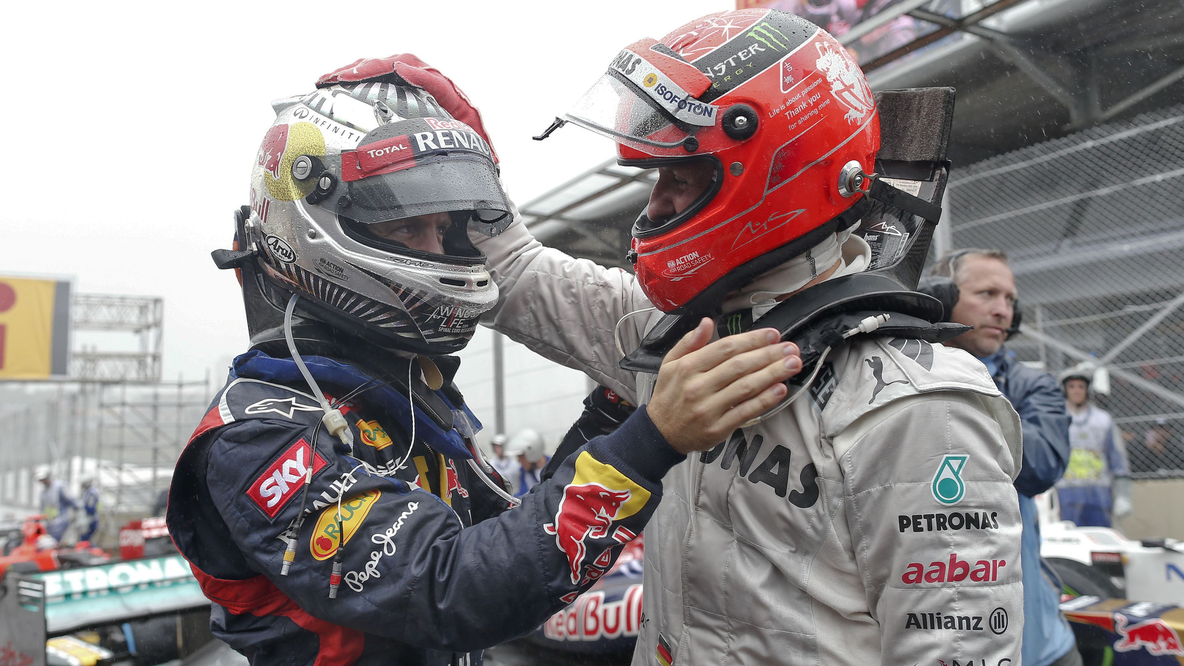 Utolsó futama után így búcsúzott példaképétől Sebastian Vettel (Fotó:Getty Images)