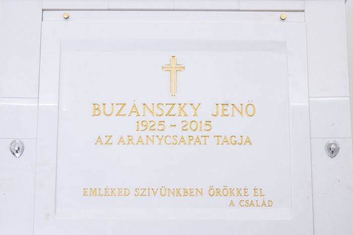 A száz évvel ezelőtt született Buzánszky Jenőre emlékeztek (Fotó: Szigetváry Zsolt - MTI)