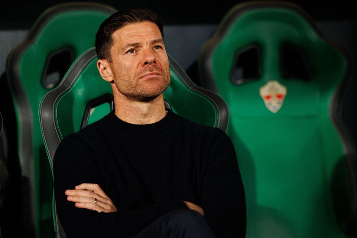 Xabi Alonso az Olympiakosz elleni mérkőzés előtt tartott sajtótájékoztatót