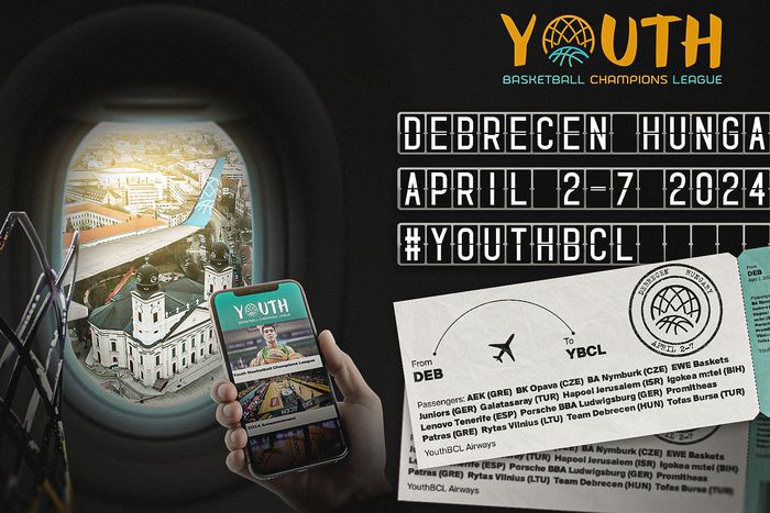 Debrecen rendezi idén a kosárlabda ifjúsági Bajnokok Ligáját