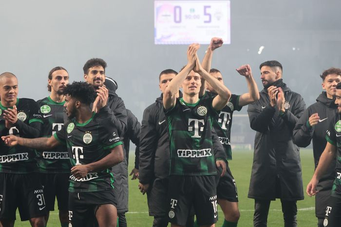 A Ferencváros 5–0-ra nyert az Újpest elleni derbin a Szusza Ferenc Stadionban