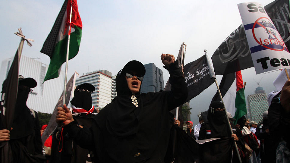 Komoly tüntetések voltak Indonéziában (fotó: Getty Images)