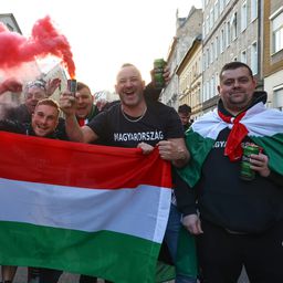 Galéria: így vonult a magyar szurkolótábor a meccs előtt