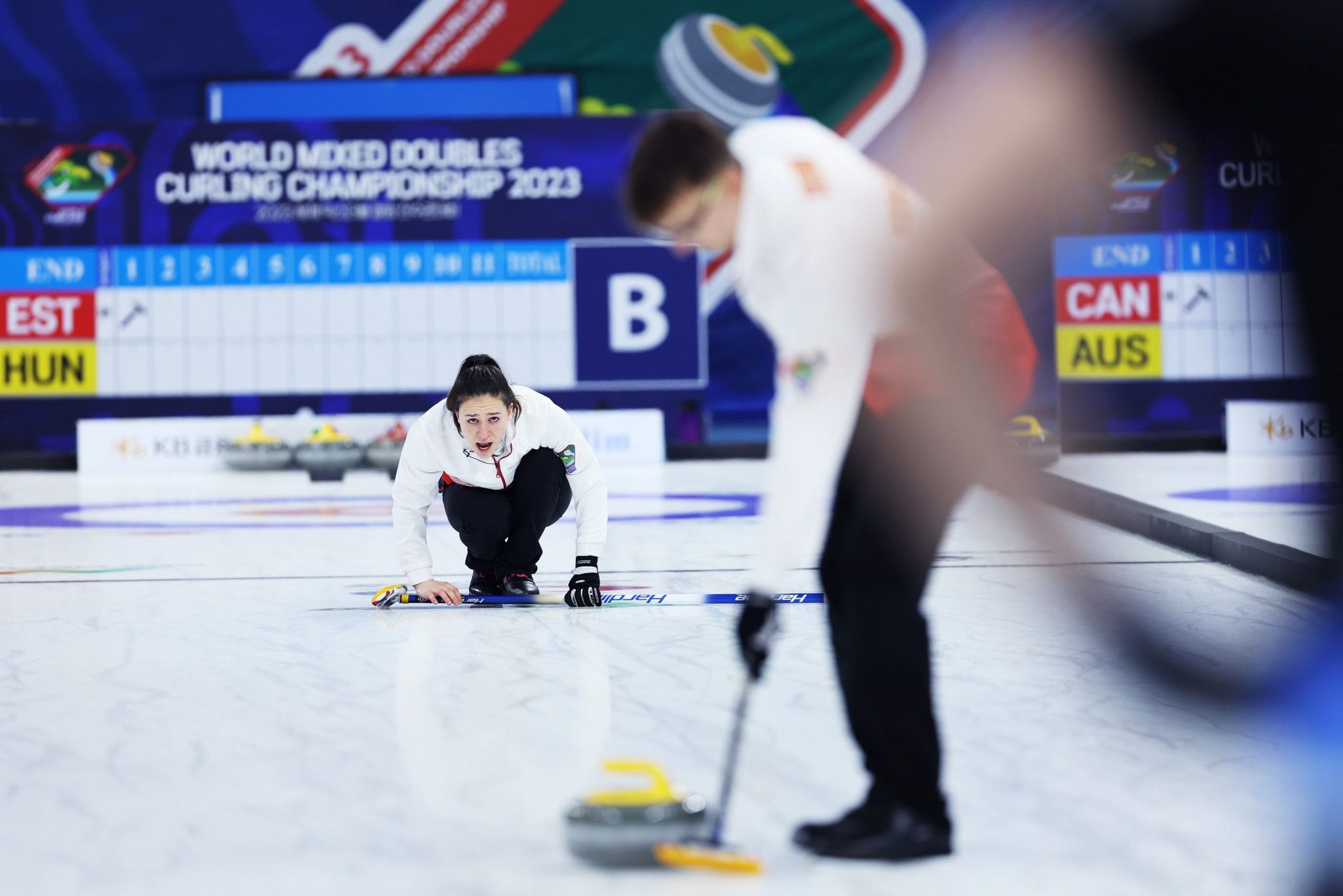 Szoros vereség a skótoktól (Fotó: Magyar Curling Szövetség/Facebook)