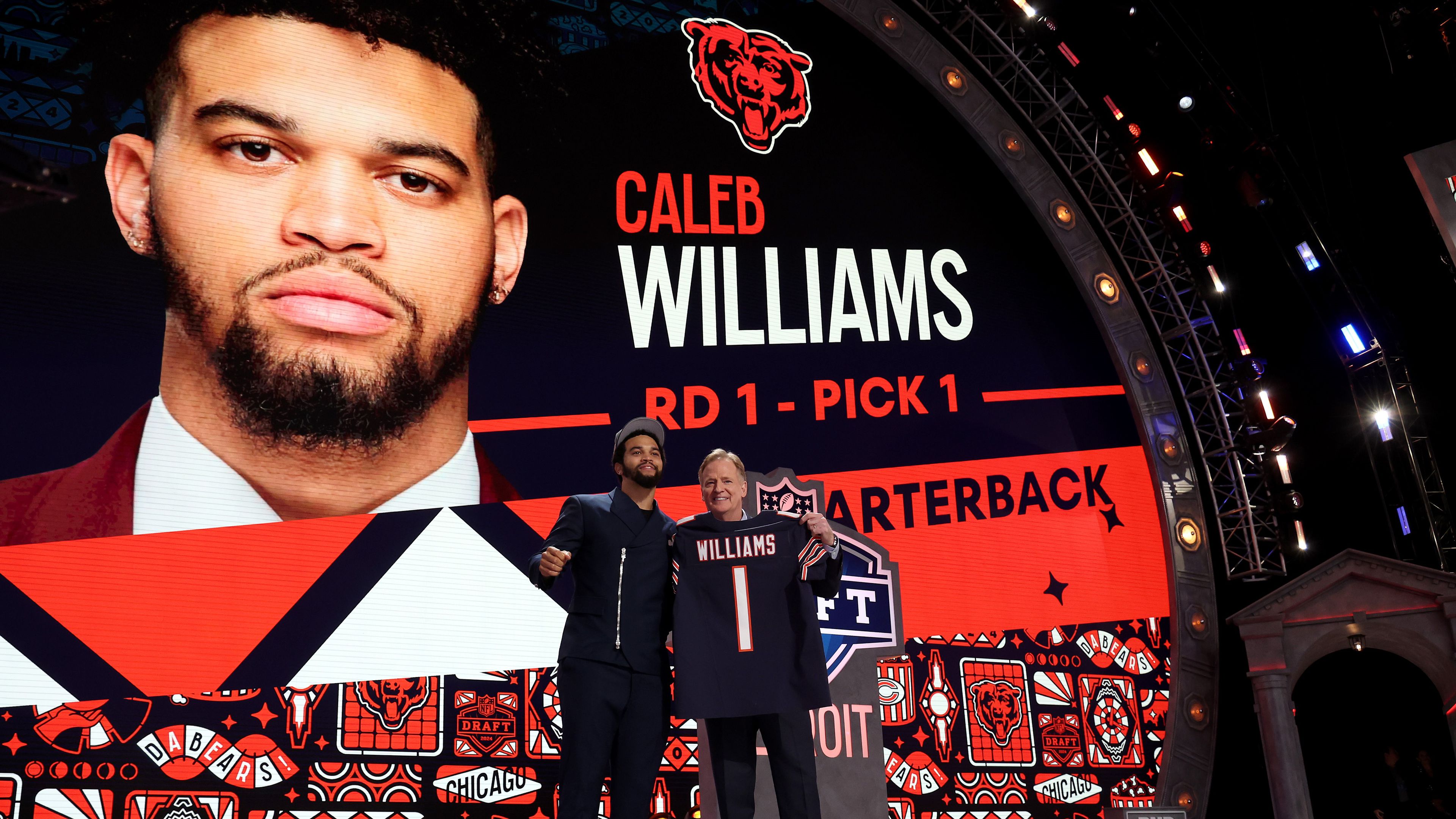 Caleb Williams lett a 2024-es NFL draft 1/1-ese (Fotó: Getty Images)
