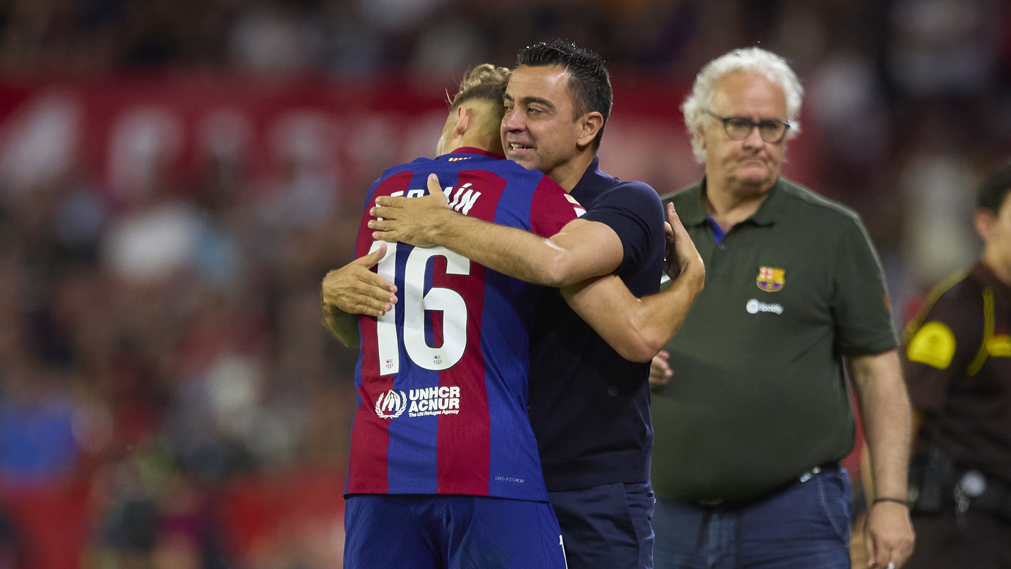 Fermín López Xavival ünnepelte a győztesnek bizonyuló gólját