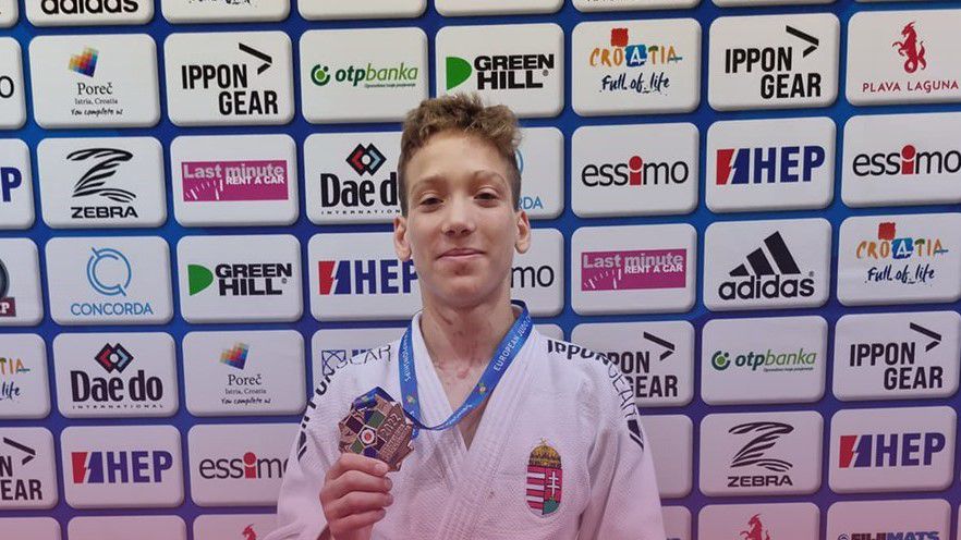 Kollár Sebestyén bronzérmet szerzett (Fotó: Budapesti Honvéd Judo Szakosztály)