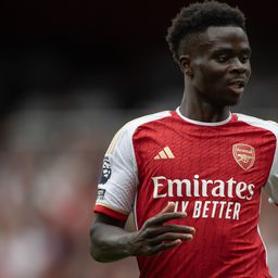 Bukayo Saka várhatóan ott lesz az Arsenal kezdőcsapatában