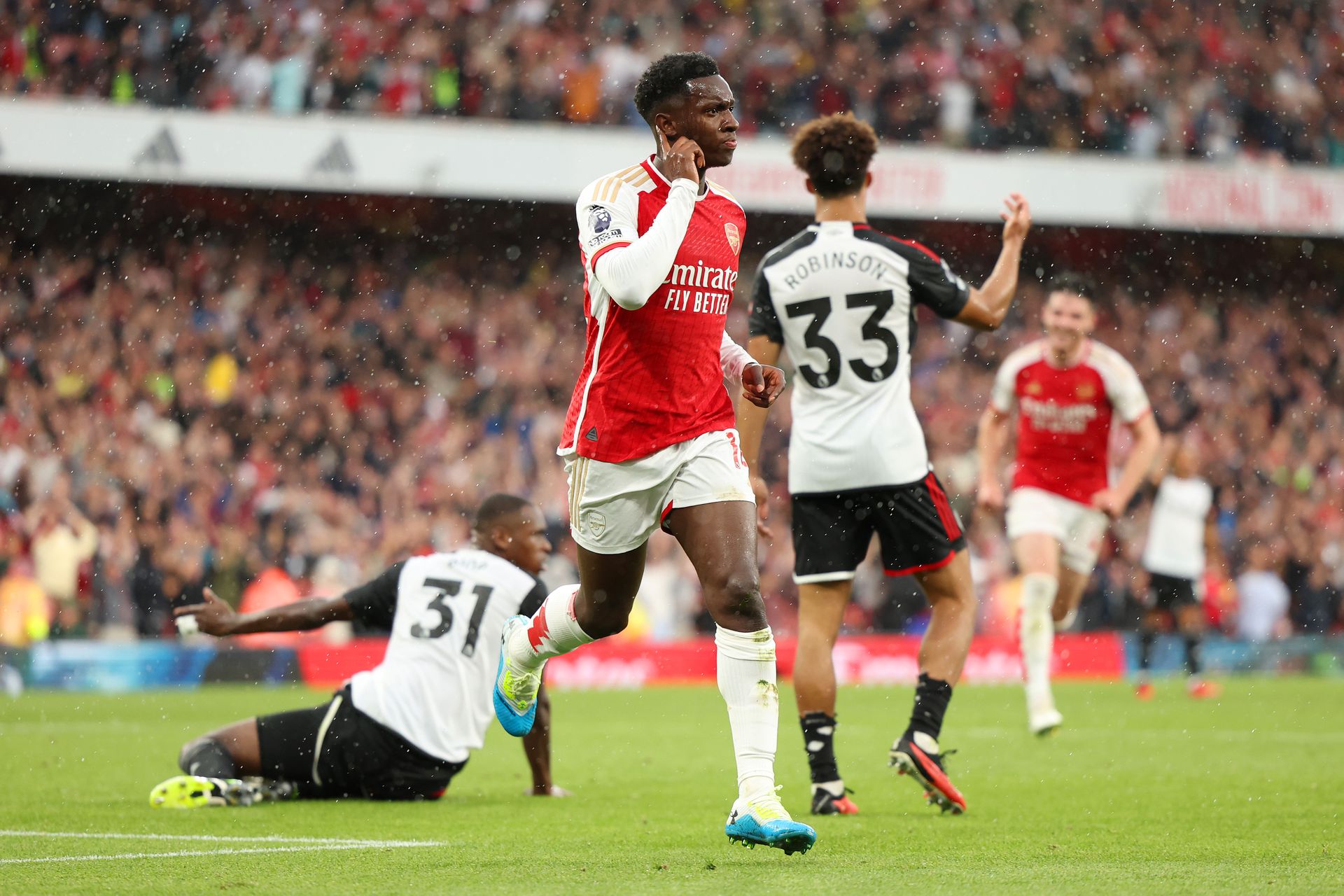 Nketiah gólja után úgy tűnt, az Arsenal begyűjti a három pontot, ám a végén a Fulham kiharcolta a döntetlent Fotó: Getty Images