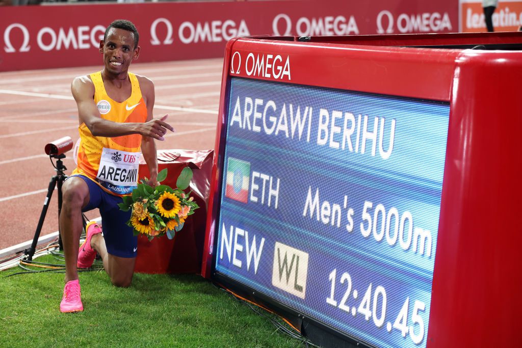 Berihu Aregawi ha világcsúcsnak nem is, de a világ idei legjobbjának örülhetett Lausanne-ban (Fotó: Getty Images)