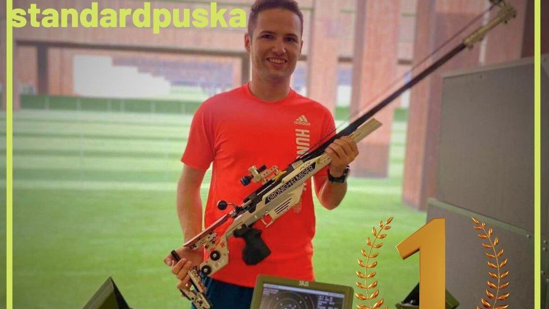 Péni István aranyérmet nyert a bakui világbajnokságon (Fotó: Facebook/Hungarian Shooting Federation)