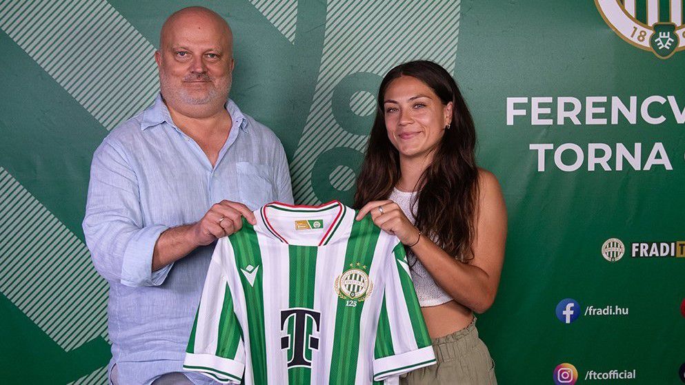 Alesia Garcia fél év után visszatért a Ferencvároshoz (Fotó: fradi.hu)