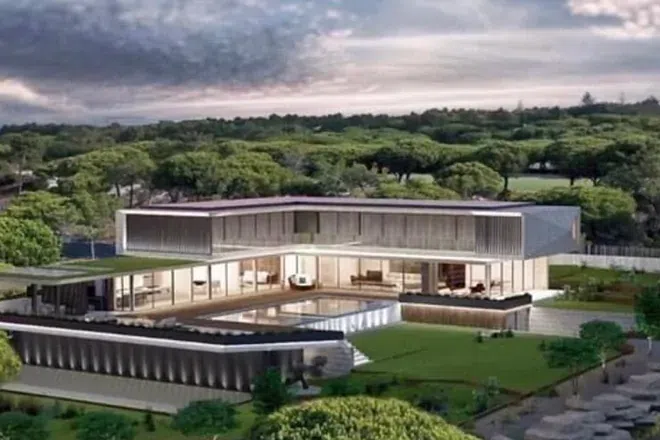 Cristiano Ronaldóék új otthona 21 millió dollárt is érhet az átépítés után (Fotó: Twitter)