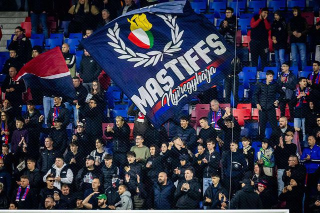 A Szpari ultrái edzőváltással tudnák elképzelni a folytatást. Fotó: Mastiffs 1995 Nyíregyháza