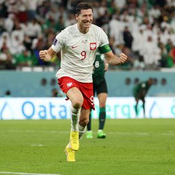 A lengyelek sztárja első gólját szerezte világbajnokságon
