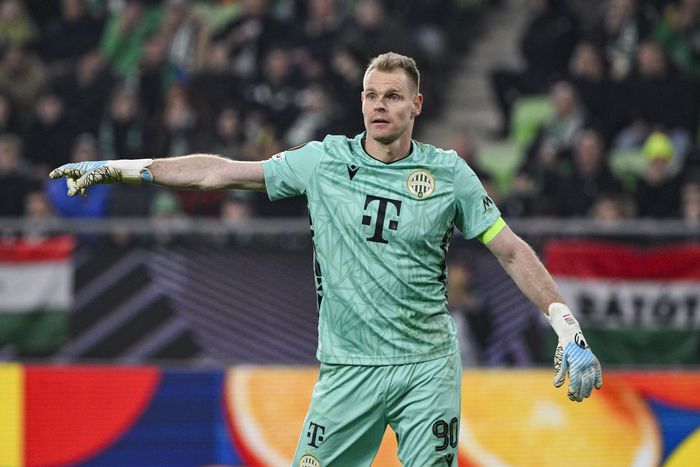 Dibusz Dénes a Nyíregyháza elleni vereségről is beszélt (Fotó: MTI)