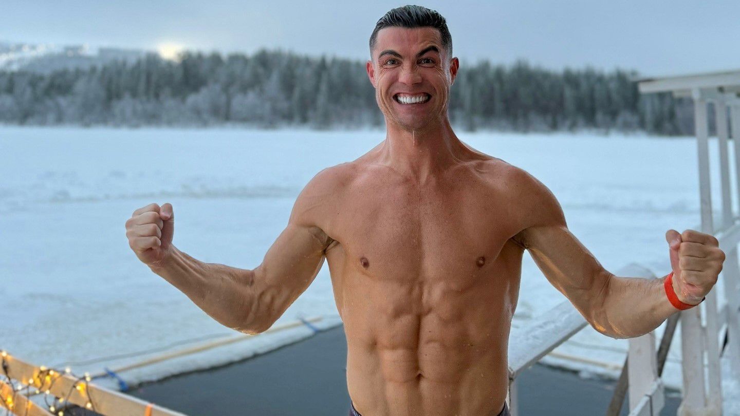 Ronaldo, a jégember – így karácsonyozott a portugál futballsztár