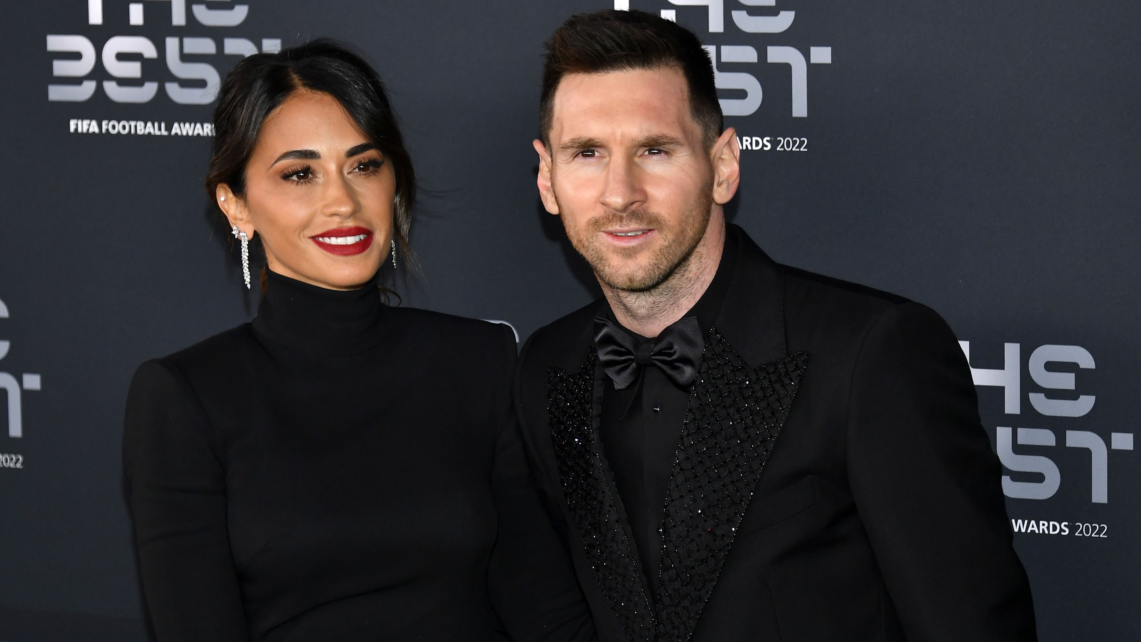Lionel Messit felesége is elkísérte a gálára.
