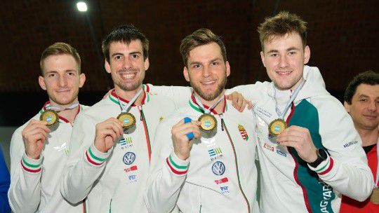 Nagyszerű siker! Aranyérmet nyert a magyar férfi párbajtőrcsapat Buenos Airesben