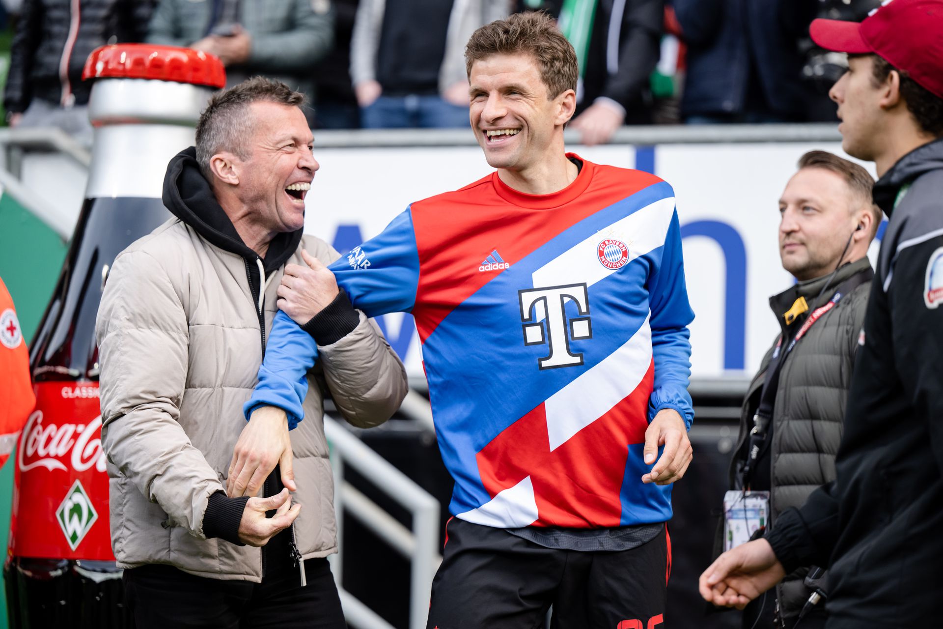 Lothar és Thomas Müller tényleg nagyon jól megvannak (Fotó: Getty Images)