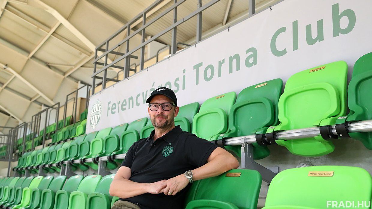 Martin Albertsen, a Ferencváros női kézilabda csapatának-vezetőedzője (Fotó: fradi.hu)