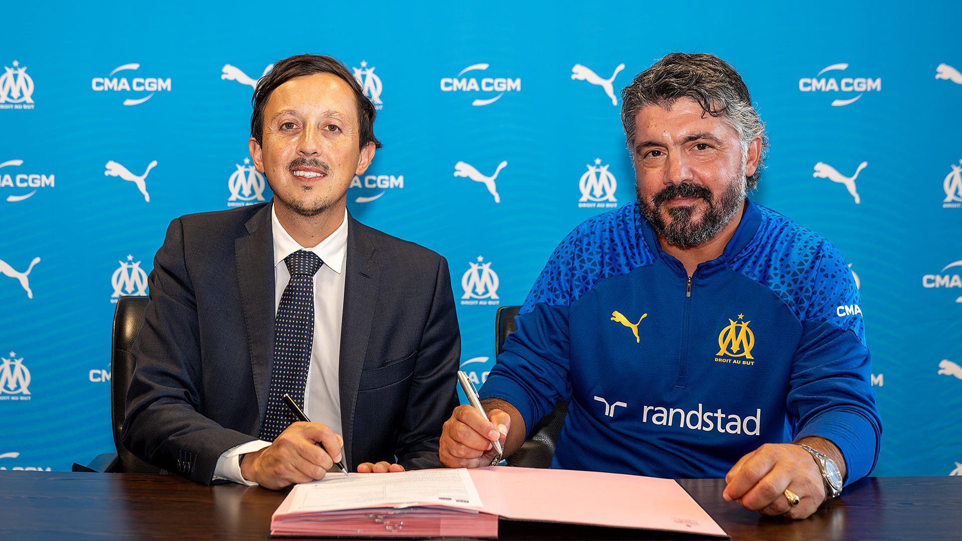 Immár Gennaro Gattuso irányítja az OM-et (Fotó: Olympique Marseille)