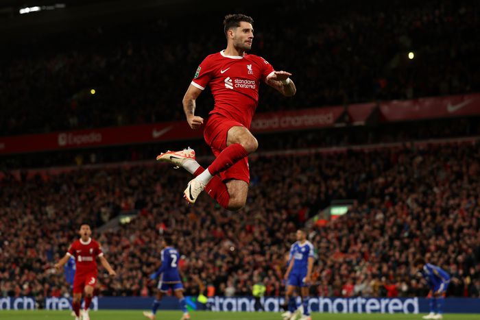 Lassan hozzászokhatunk: Szoboszlai-gólöröm a Liverpool mezében