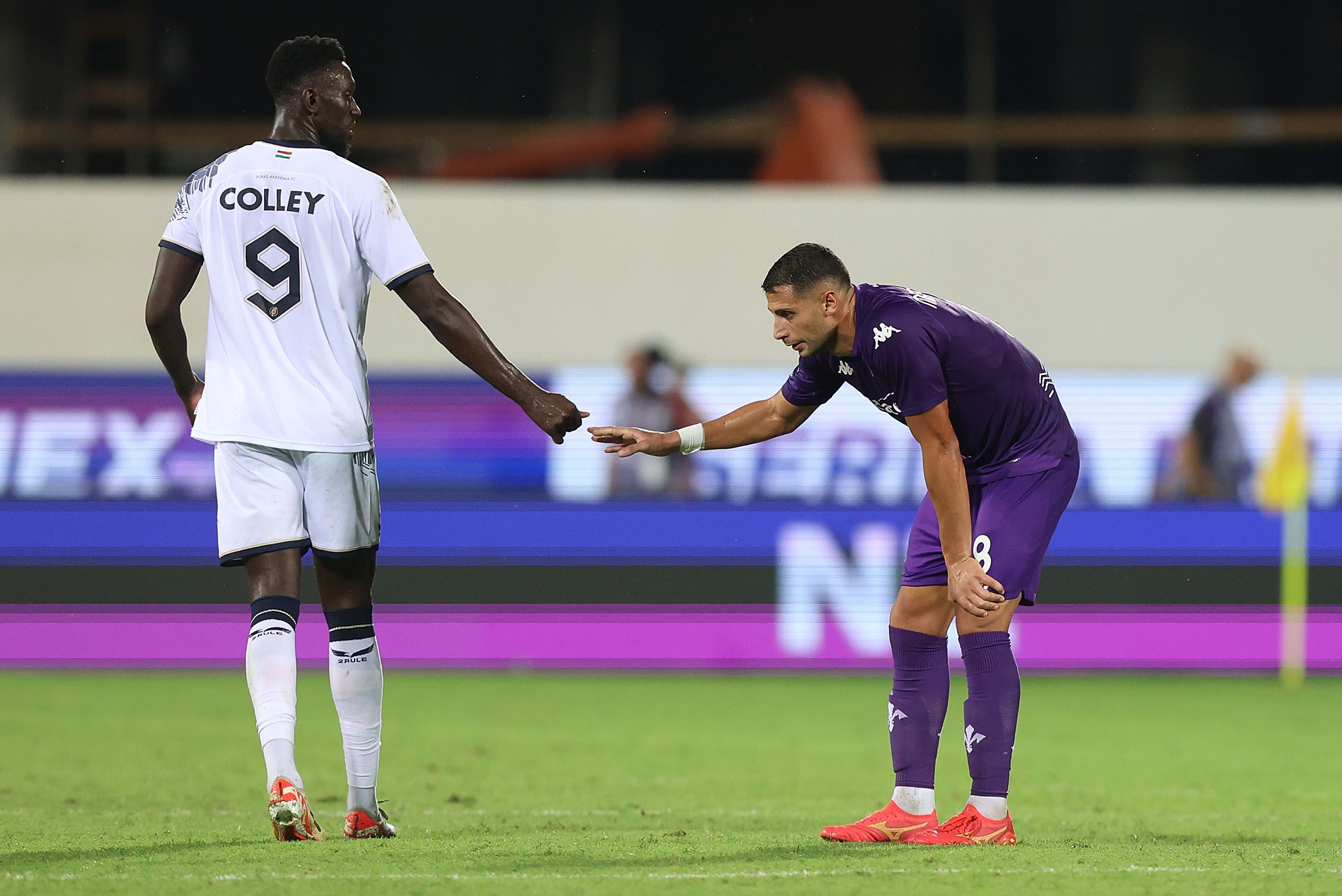 Lamine Colley a Fiorentina ellen. Fotó: Getty Images