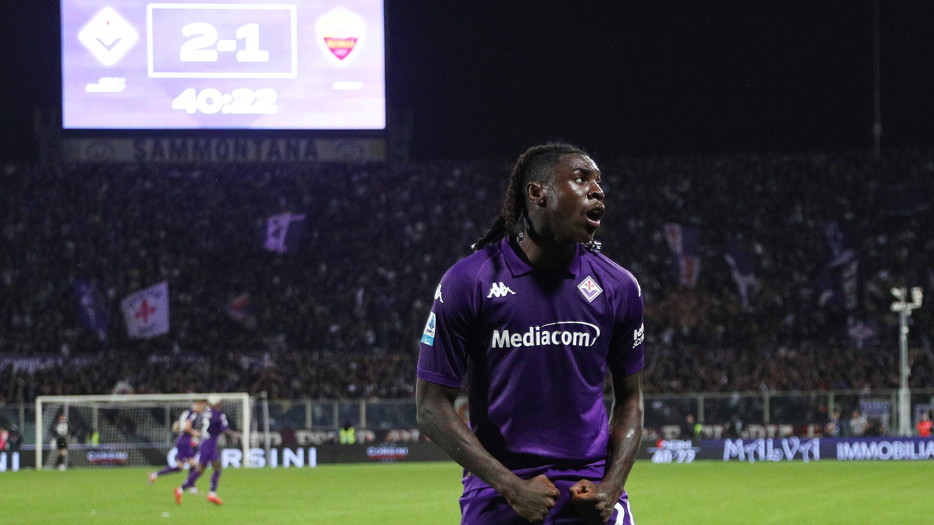 Moise Kean duplázott, a Fiorentina kiütötte a Romát