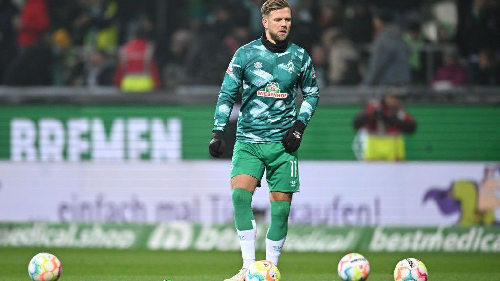 A Bremen válogatott csatára, Niclas Füllkrug egy-egy gólt szerzett mindkét félidőben (Fotó: Getty Images)