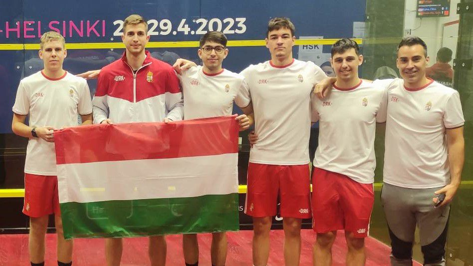 A magyar csapat (Fotó: squash.hu)