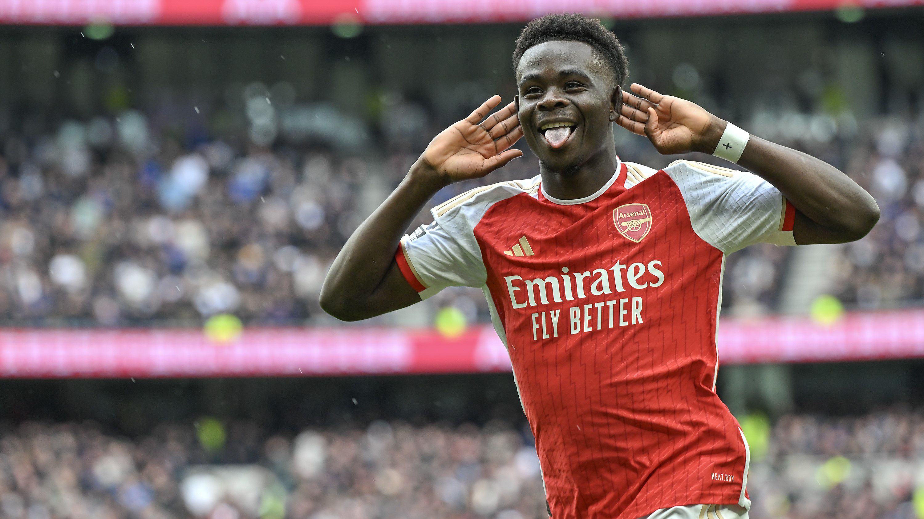 Bukayo Saka szerezte az Arsenal második gólját a Tottenham elleni városi derbin