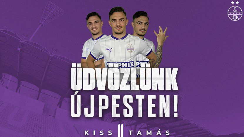 Kiss Tamás Újpestre igazolt – hivatalos