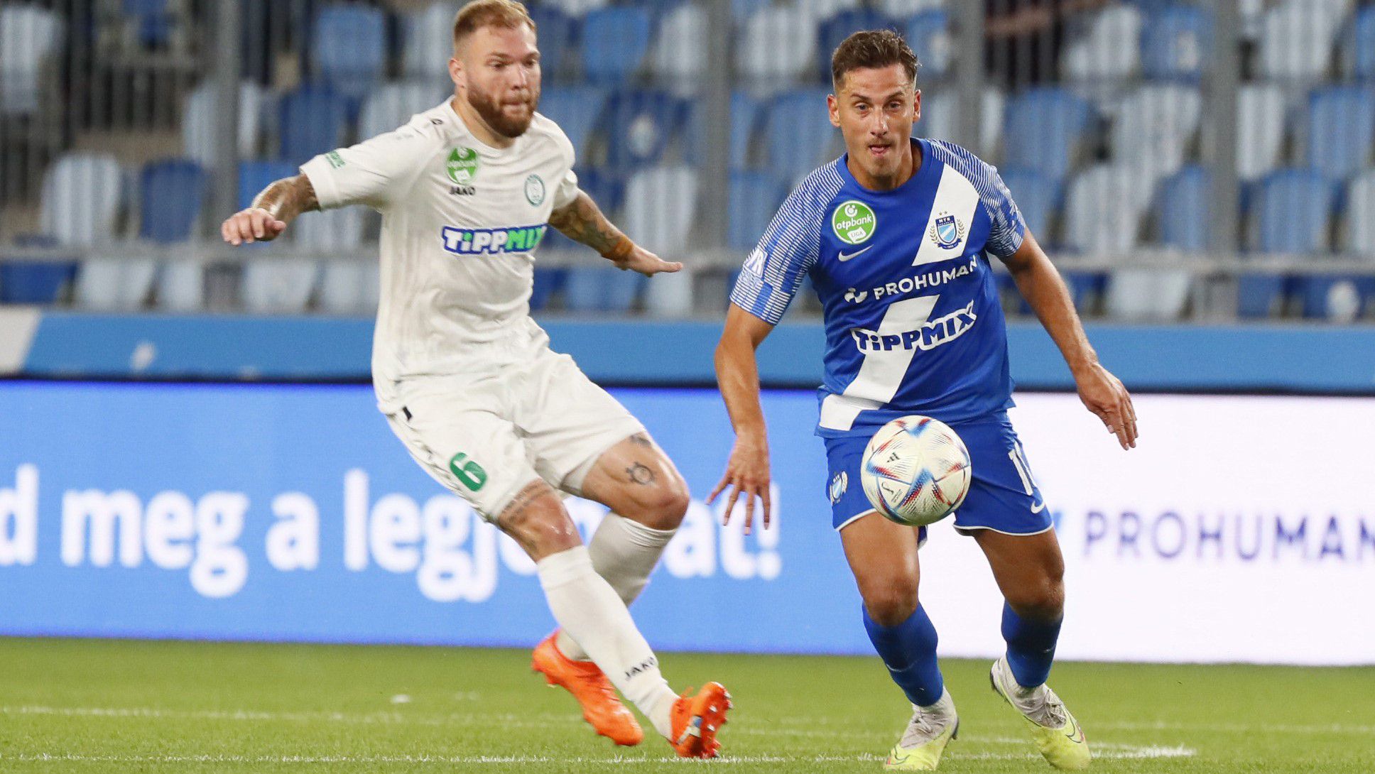 Az MTK támadója, Németh Krisztián remek gólt szerzett a Paks ellen, ám az 1–1-es döntetlent követően nem lehetett maradéktalanul elégedett Fotó: Fuszek Gábor