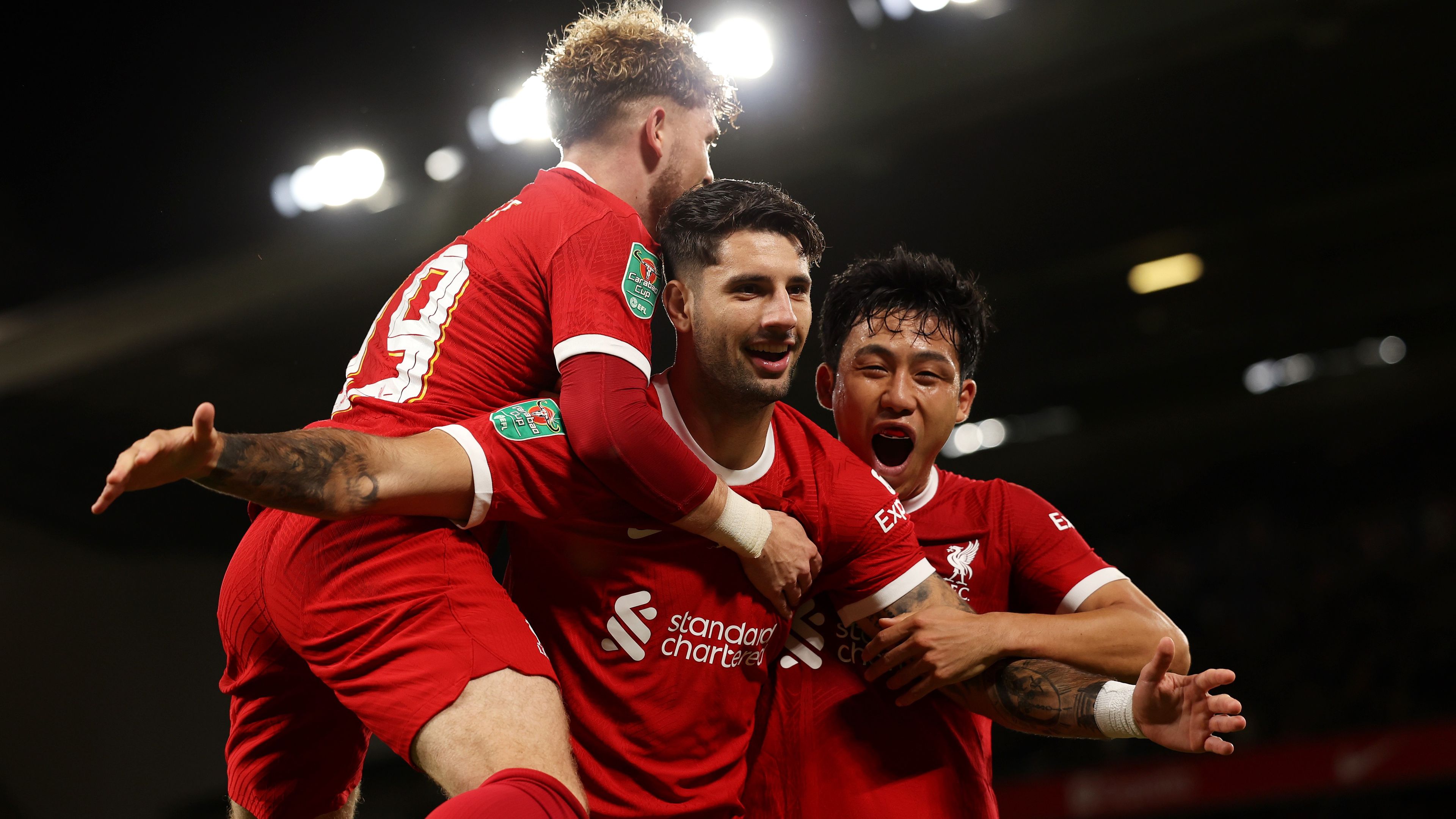 A magyar légiós bombagóljával fordított a Liverpool a Ligakupában. (Fotó: Getty Images)