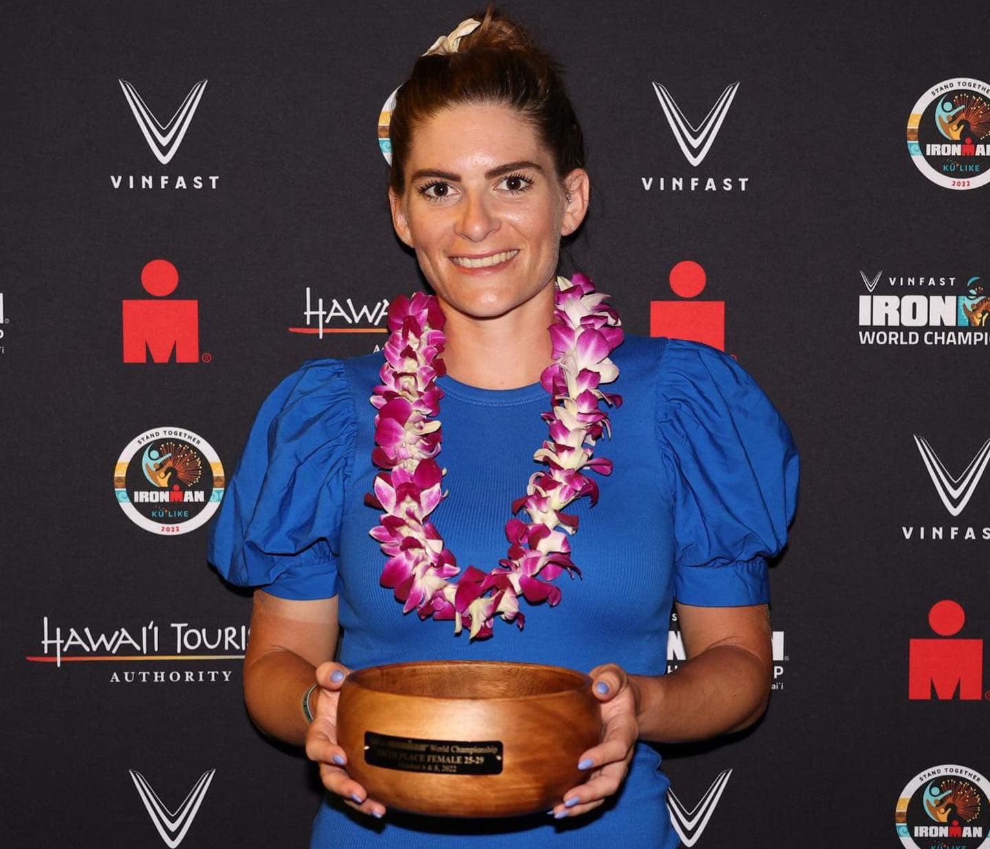 Weinhardt Anna kiváló eredménnyel teljesítette a világ legnehezebb ultratriatlonját, a Hawaii Ironmant (Fotó: Facebook)