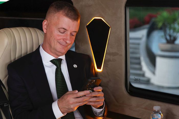 Elkísérte csapatát - Fotó: fradi.hu