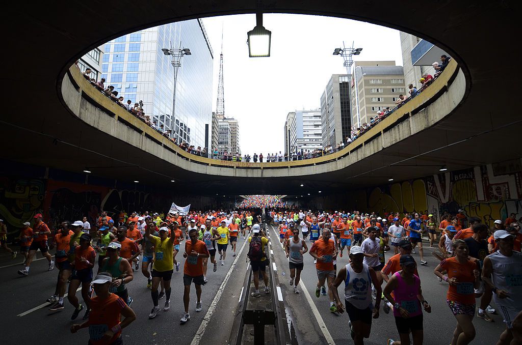 A Sao Paulo-i Corrida a világ egyik leghíresebb utcai futóversenye, ez a kép 2013-ban készült (Fotó: GettyImages)