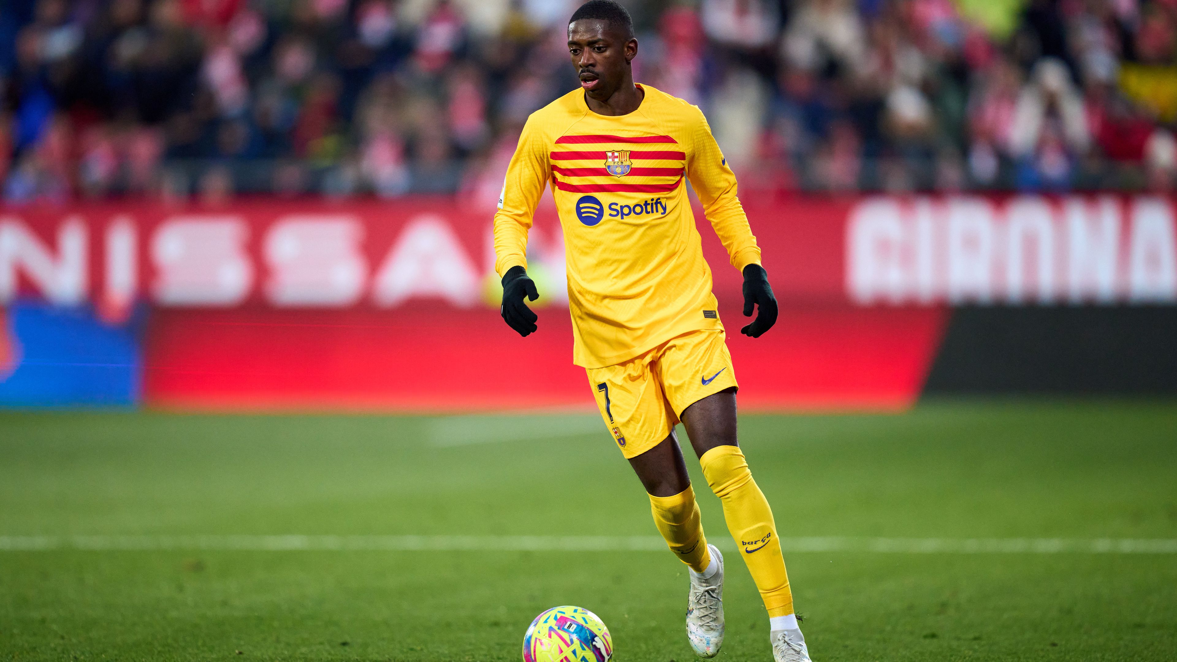 Ousmane Dembélé legutóbb a Girona ellen játszott