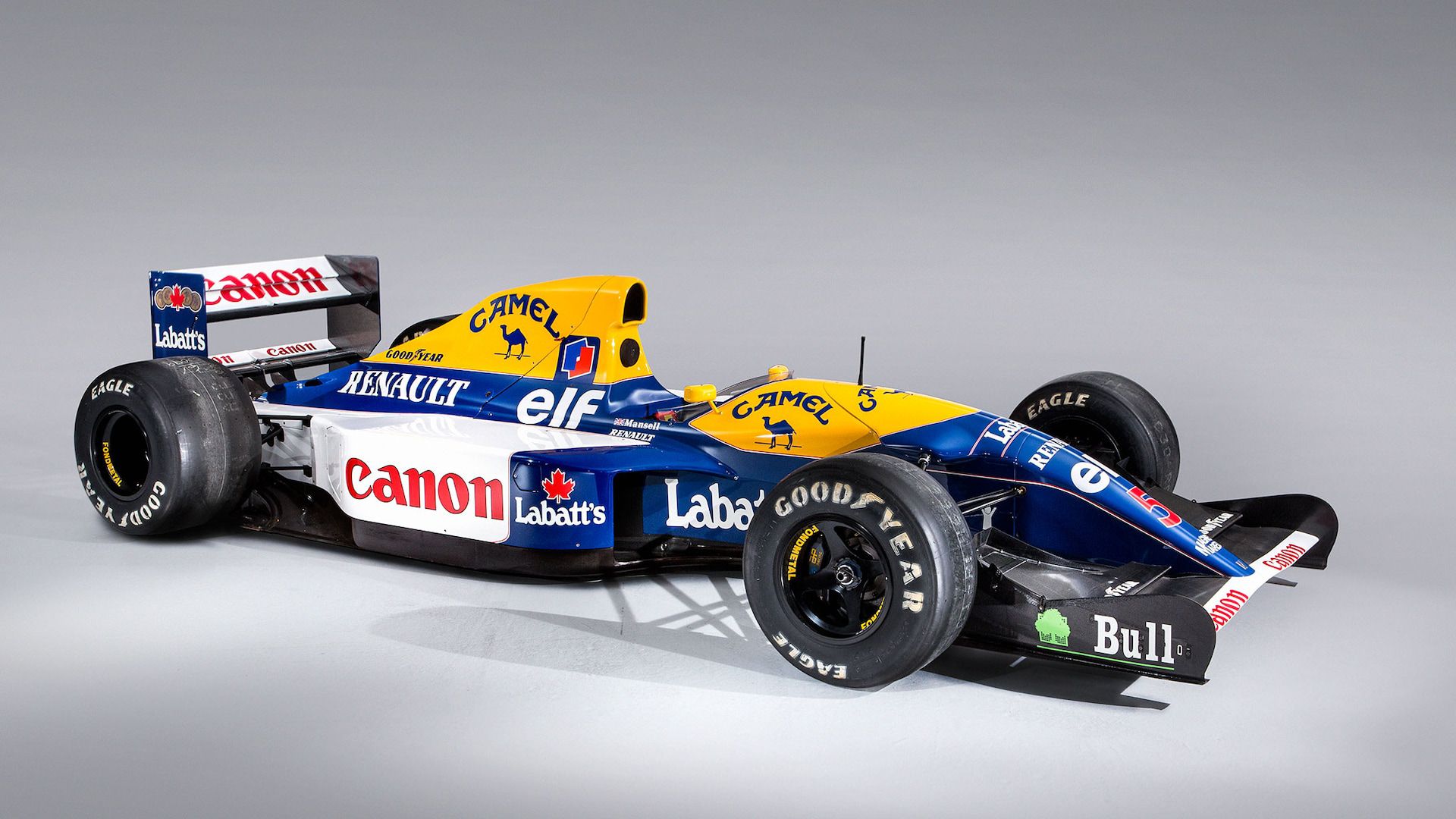 A híres 1992-es Williams, amellyel Nigel Mansell nyert világbajnoki címet.