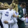 A Muhari Eszter, Büki Lili, Kun Anna, Wimmer Dorina női párbajtőr csapat ezüstérmes lett